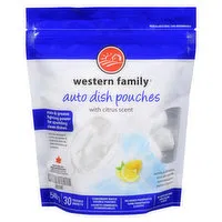 Western Family - Auto Dish Pouches with Citrus Scent, 30 Each