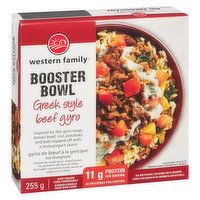 Western Family - Booster Bowl - Greek Style Beef Gyro, 255 Gram