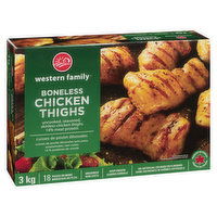 Western Family - Boneless Chicken Thighs, 3 Kilogram