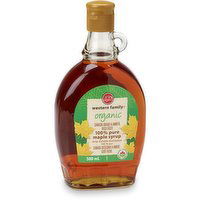 Western Family - Organic Maple Syrup 100% Pure - Amber, 500 Millilitre