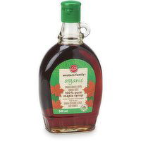 Western Family - Organic 100% Pure Maple Syrup Dark, 500 Millilitre