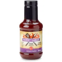 Western Family - Honey Garlic BBQ Sauce, 425 Millilitre