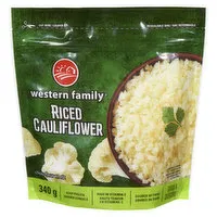 Western Family - Riced Cauliflower, 340 Gram