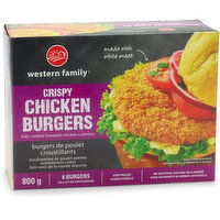 Western Family - Crispy Chicken Burger, 800 Gram