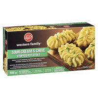 Western Family - Sour Cream & Chive Stuffed Potatoes, 568 Gram