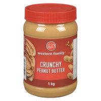 Western Family - Peanut Butter - Crunchy, 1 Kilogram