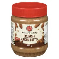 Western Family - Almond Butter - Crunchy, No Stir