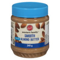 Western Family - WF No Stir Smooth Almond Butter, 340 Gram