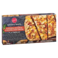 Western Family - Chicken, Bacon & Caramelized Onion Flatbread, 373 Gram