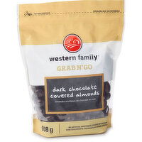 Western Family - Dark Chocolate Covered Almonds, 908 Gram