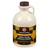 Western Family - Pure Maple Syrup, 1 Litre