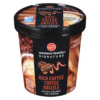 Western Family - Coffee Toffee Drizzle Ice Cream, 500 Millilitre