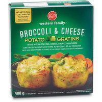 Western Family - Broccoli & Cheese Potato Gratins, 400 Gram