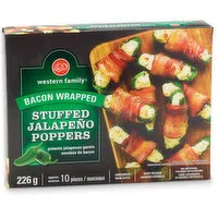 Western Family - Bacon Wrapped Stuffed Jalapeno Poppers, 226 Gram