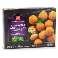 Western Family - Spinach & Artichoke Bites, 216 Gram