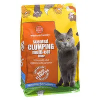 Western Family - Clumping Multi-Cat Litter, Scented, 6.35 Kilogram