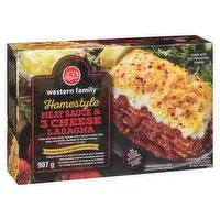 Western Family - Homestyle Meat & 3 Cheese Lasagna, 907 Gram