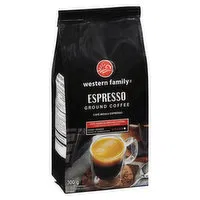 Western Family - Espresso Ground Coffee, 300 Gram