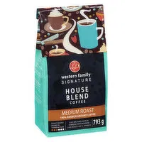 Western Family - Signature House Blend Ground Coffee, Medium Roast, 793 Gram