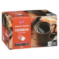 Western Family - Colombian Coffee K-Cups, Medium Roast, 12 Each