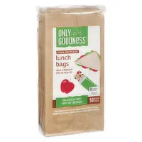 Only Goodness - Lunch Bags, Paper 50 bags, 50 Each