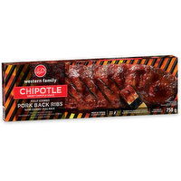 Western Family - Chipotle Fully Cooked Pork Ribs, 750 Gram