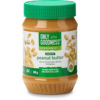 Only Goodness - Organic Smooth Peanut Butter, 500 Gram