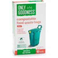 Only Goodness - Compostable Food Waste Bags, Tall