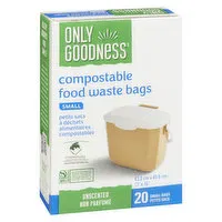 Only Goodness - Compostable Food Waste Bags, Small, 20 Each