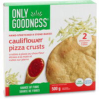 Only Goodness - Cauliflower Pizza Crusts, 500 Gram