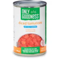 Only Goodness - Diced Tomatoes, No Salt Added, 398 Millilitre