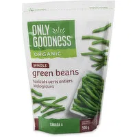 Only Goodness - Organic Whole Green Beans, 500 Gram