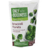 Only Goodness - Organic Broccoli Florets, 500 Gram