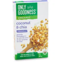 Only Goodness - Organic Coconut & Chia Granola, 325 Gram