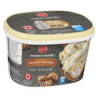 Western Family - Classic Salted Caramel Ice Cream, 1.65 Litre