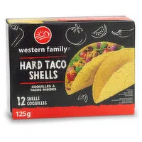 Western Family - Hard Taco Shells, 125 Gram