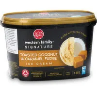 Western Family - Signature Toasted Coconut Caramel Fudge, 1.65 Litre