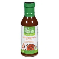 Only Goodness - Organic Chicken & Rib BBQ Sauce, 350 Millilitre