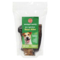 Western Family - Dog Treat, Beef Ribs, 3 Each