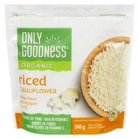 Only Goodness - Organic Riced Cauliflower, 340 Gram