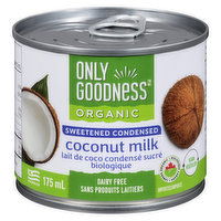 Only Goodness - Organic Sweetened Condensed Coconut Milk, 175 Millilitre