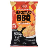 Western Family - Potato Chips, BBQ, 235 Gram