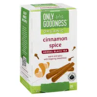 Only Goodness - Organic Herbal Black Tea - Cinnamon Spice, 20 Each