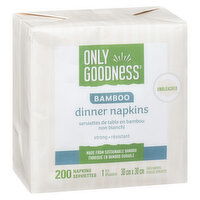 Only Goodness - Bamboo Dinner Napkins, 1 Each