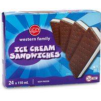 Western Family - Ice Cream Sandwiches, 24 Each