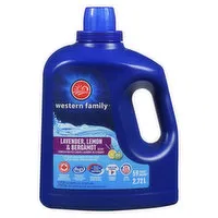 Western Family - Laundry Detergent, Lavender Lemon & Bergamot Scent, 2.72 Litre