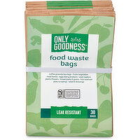 Only Goodness - Paper Food Waste Bags, Compostable, 30 Each