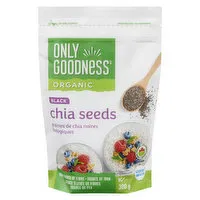 Only Goodness - Organic Chia Seeds, Black, 300 Gram