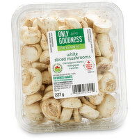 Only Goodness - White Mushrooms, Sliced, Organic, 227 Gram