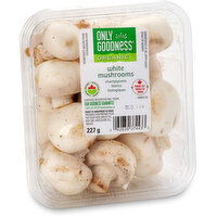 Only Goodness - White Mushrooms, Medium, Organic., 227 Gram